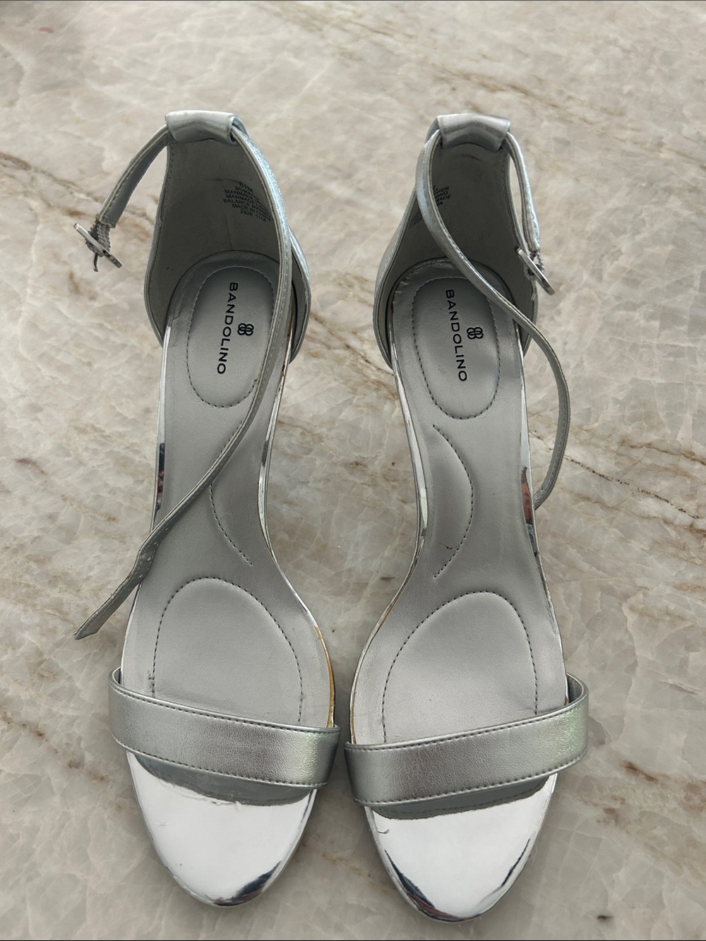 Bandolino silver heels